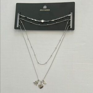 AVA & AIDEN 3 Pieces Necklace Set NEW